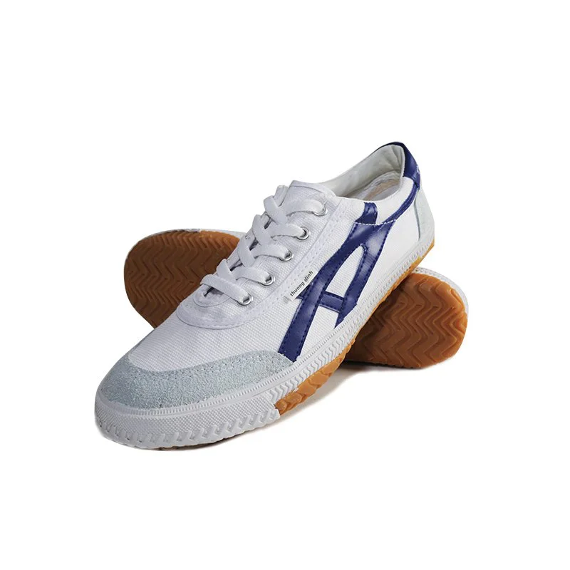 Giầy vải KK14-1- Màu trắng sọc xanh